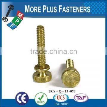 Made in Taiwan Metric Coarse Brass Round Head Metric Knob Black Oxide Stainless Steel Gibraltar Knurled Thumb Screw photo-3
