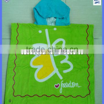 Customized design hooded poncho towel for babies