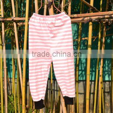 New arrival pink$whilt stripe baby pants funky baby clothes