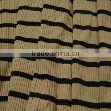 4*3 Rib cotton yarn dyed fabric used for skirts