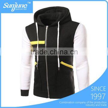 Thick Zipper up Warm Cotton Fleece Hoodies for Men
