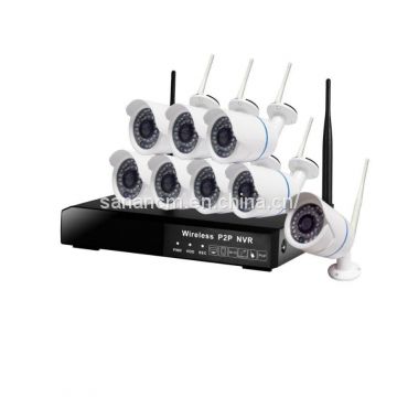 1080P Wireless CCTV System 1.3M 8ch HD wi-fi NVR kit Outdoor IR Night Vision IP Wifi Camera Security System Surveillance