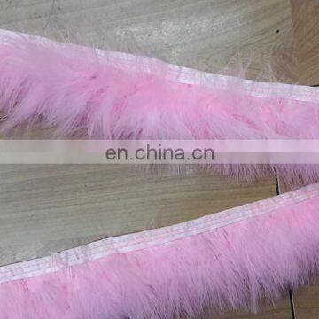 Garment ornament Largo zona plumas feather collar strip MW-0191