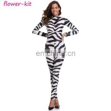 Wholesale Sexy Halloween Print Catsuit Party Fancy Sexy Cowgirl Jumpsuit Costume