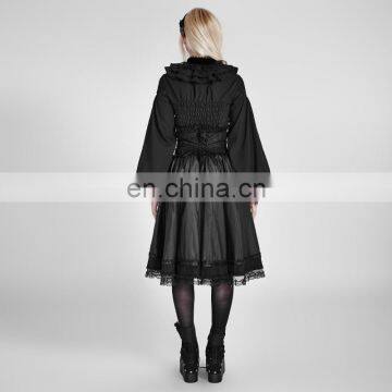 Gothic Lolita Black High Waisted Lace Skirt Punk Rave LQ-075 photo-3