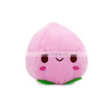 Wholesale Smiley Custom Stuffed Peach Fruit Plush Pillow Toys