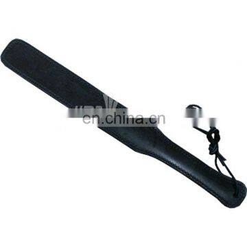 HMB-592A LEATHER PADDLE BLACK BULLWHIPS SPANKING WHIPS PLAIN