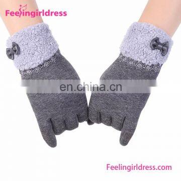 Wholesale Personalized Cotton Horse Ridding Women Gloves Winter
