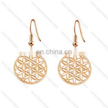 Beautiful elegant design round coin dangle earring for women