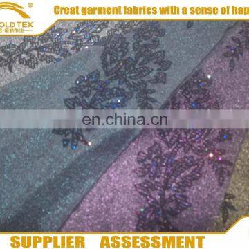 2016 Shaoxing Supplier polyester mess chiffon fabric for blouse/RPET chiffion fabric , dress fabric