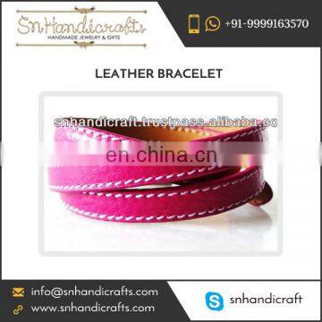 Braided Leather Wrap Bracelet for Sale