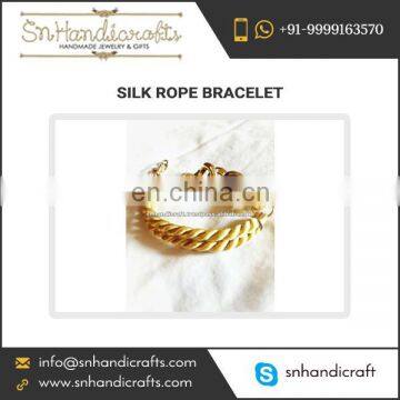 Premium Quality Made Silk Rope Bracelet from Authentic Supplier