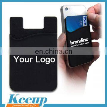 Personalized promotional gifts,cell phone sticker card holder,silicone mobile phone card holder