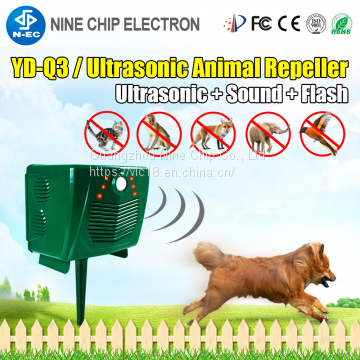 Ultrasonic Solar Cat Dog Chaser Outdoor Bird Animal Repeller photo-5