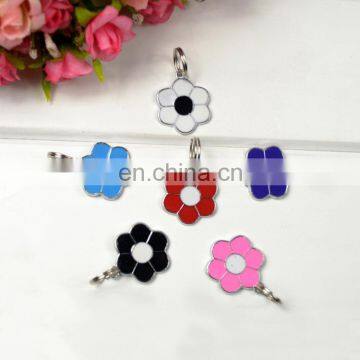 Custom variety of colors Flower Shape dog tag / Pet Tag Dog