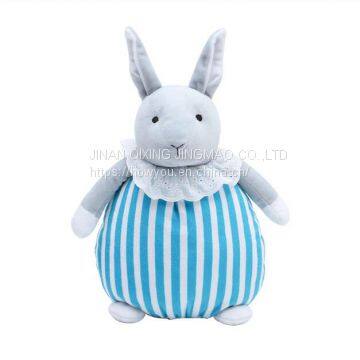 New Plush Toy Rabbit with Strip Skirt for Home Decoration From China