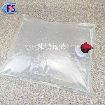 Aluminum foil 5L corrosion-resistant reinforced packaging bag customized liquid fertilizer suction nozzle self-supporting bag industrial oily product bag export wine/beverage box bag