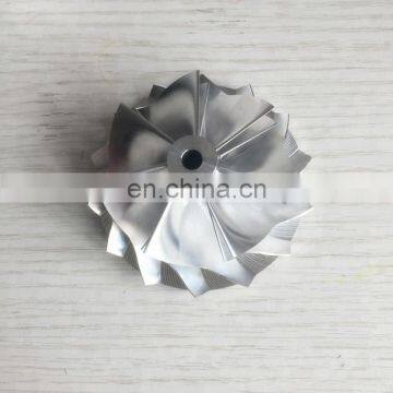 K16 54.20/68.00mm 7+7 blades high performance turbo billet/milling/aluminum 2618 compressor wheel