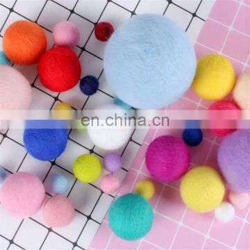 High Grade Colorful Handmade Wool Felt Balls photo-6