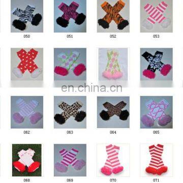 Toddler Chiffon Ruffle Knee Pads Leg Warmers Girls Boutique Lace Ruffle Leggings 118styles for Choose photo-4