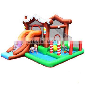 High quality  Nylon Fabric Inflatable  ice cream Bouncy House  , Inflatable Small Jumping Castle with Slide  For Kids