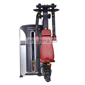 80kg Free Weight Adjustment, Pectoral Fly Commercial Straight Arm Clip Chest Fitness Equipment Trainer With Elbow Pad