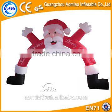 Christmas decoration arch with santa inflatable christmas arch