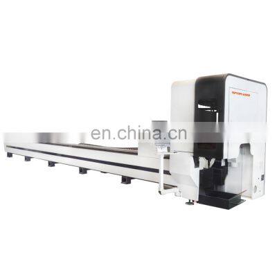 Big power 3kw 4kw 6kw 8kww metal pipe cnc laser cutter , fiber laser cutting machine for aluminum , steel , metal tube