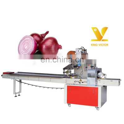 automatic onion horizontal pillow packing machine price designed