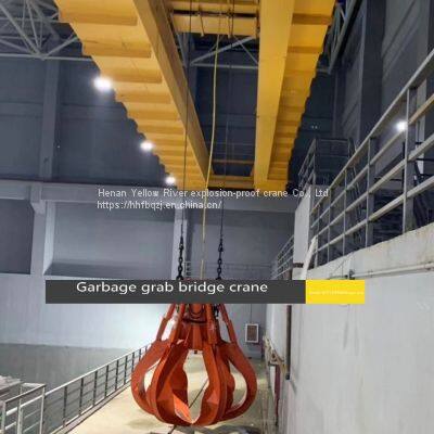 China's high quality and low price 25 ton garbage grab bridge double beam crane, power plant double beam crane, grab dou