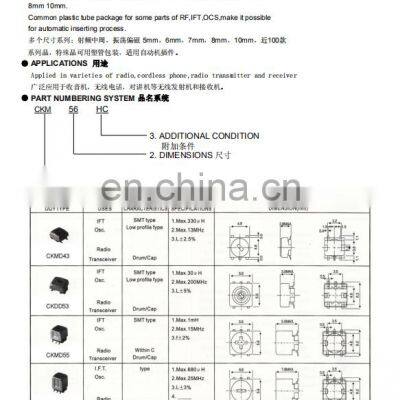 IFT Coils Variable Inductor Coil Transformer RF Radio Inductor photo-3