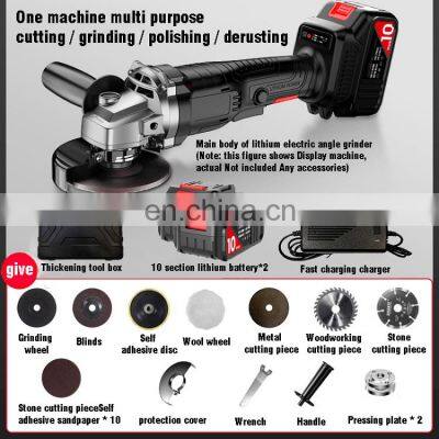 68VF-2-1 Lithium Battery Brushless Electric Cordless Mini Angle Grinder Machine photo-2