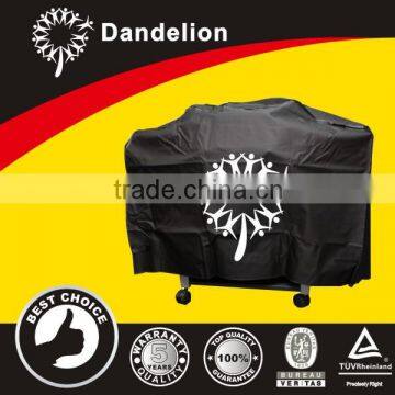 waterproof dustproof pu coated black canvas BBQ grill cover