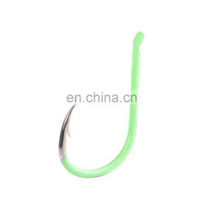 Luminous fishing hook at night  Carbon steel and plastic fish hook