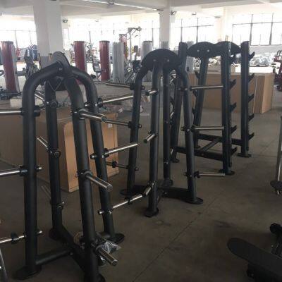 Custom Logo Vertical Professional Fitness Stand Bumper Plate Weightlifting Barbell Bar Gym Storage Weight Plate Storage Rack photo-4