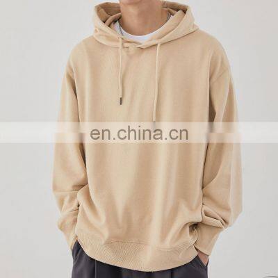 2021 new wholesale solid color thick cotton customized design spring men sweatshirt clothing 2021