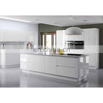 Free Sample Designs China Made High Gloss Lacquer Painting white modern kitchen cabinets