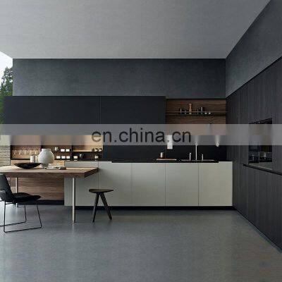 Foshan Wholesale High Gloss Plastic Lacquer Wood Modern Designs White Kitchen Cabinet Melamine Kitchen