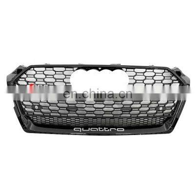 RS5 Automotive plastic grille for Audi A5 S5 black front grille for audi S5 B9 honeycomb grill frame quattro style 2017-2019