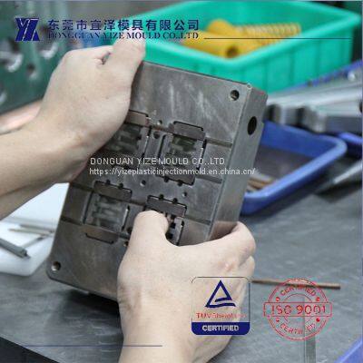 high precision plastic injection mold for LCP D130M fiberglass 50% SIM card slot Electronic and electrical applications