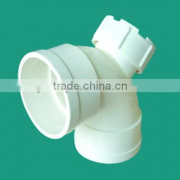 din standard 90mm 90 Degree pvc Elbow With Inspection