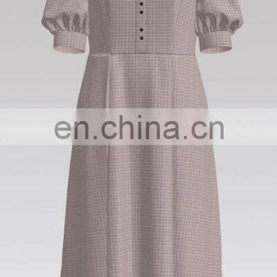 Popular Elegant Design Rayon Polyester TR Yarn Dyed Crepe Fabric for Dress photo-4