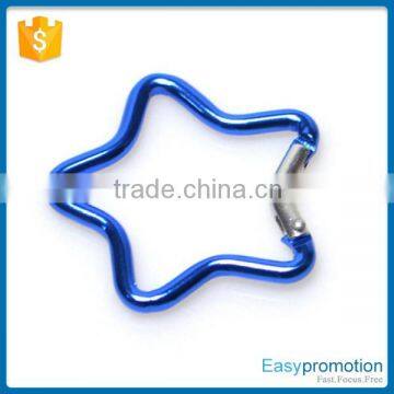 Metal fashion printing star carabiner aluminium hook