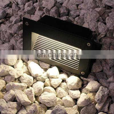 3W Outdoor Recessed Step Light Stair LED Light IP65 AC85-265V Warm White LED Step Lamp