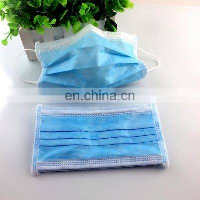 Customize Logo Masks Manufacturer 3 Ply Non Woven Mouth Cover Mask Facemask Disposable With Earloop photo-3