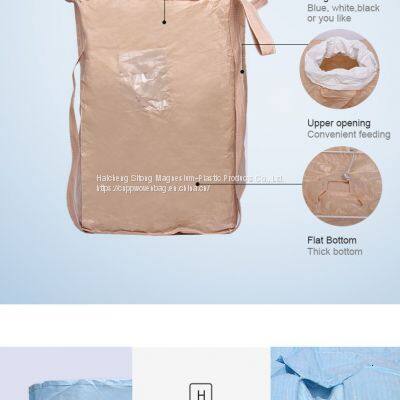 China Made PP BIG BAG Bottom With Belt LOADING 1000 kg -1500 kg Chemical Product photo-4