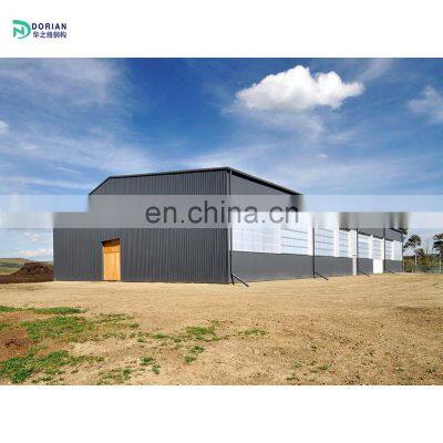 light steel structure processing plant building reinforced mezzanine beams multi-storey warehouse