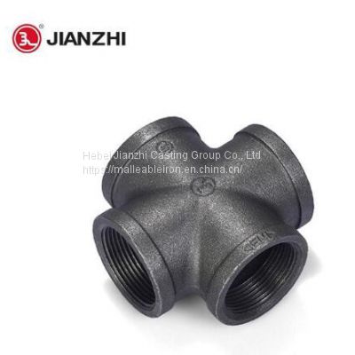 Black Iron Pipe Fittings Equal Cross Fig.180 hot sale