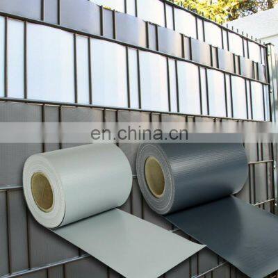 Hot selling 35 m x 19 cm sichtschutzstreifen garden privacy screen fence pvc tarpaulin fence strip roll