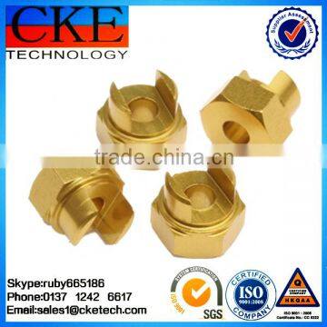 Brass CNC Machined Hex Threaded Nut
